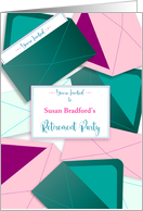 Invitation Retirement Party Assortment of Envelopes Name Insert card
