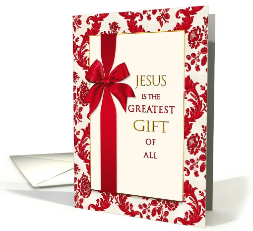 Christmas Christian Jesus Greatest Gift of All Red... (1743886)