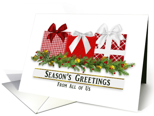 Christmas Seasons Greetings Business Garland Presents... (1744848)