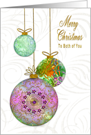Christmas Special Friends Ornate Christmas Hanging Ornaments card