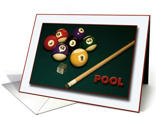 Let's Play Pool card (325645)