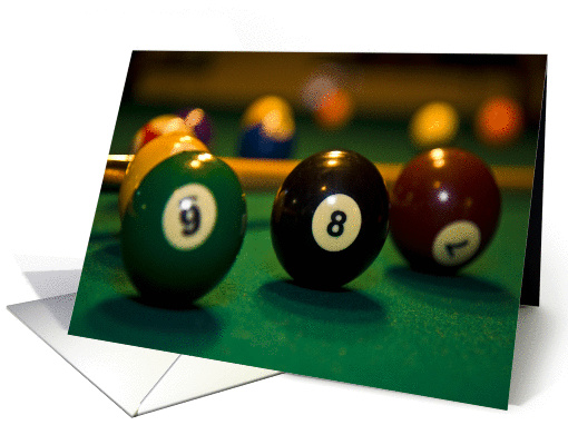 Let's Play Pool card (325651)