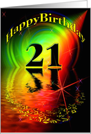 Happy 21st Birthday card