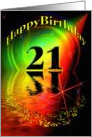 Happy 21st Birthday card