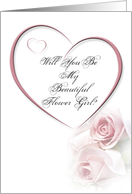 Will you Be My Beautiful Flower Girl card