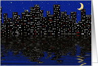 City Night Lights card