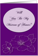 Will You Be My Matron of Honor card