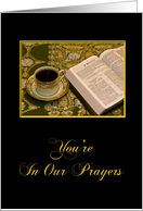 You’re In Our Prayers card