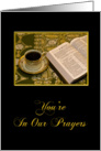 You’re In Our Prayers card