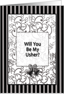 Be My Usher card