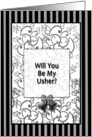 Be My Usher card