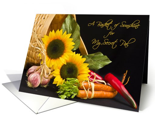 Basket of Sunshine Secret Pal card (403988)