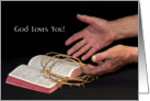 God Loves You! card