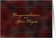 Degree Congratultions card