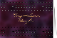 Graduate - Daughter - Congratultions card