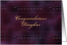 Graduate - Daughter - Congratultions card