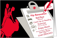 Hip Replacement Operation card