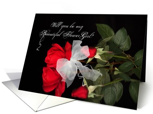 Will You Be My beautiful flower girl card (460270)