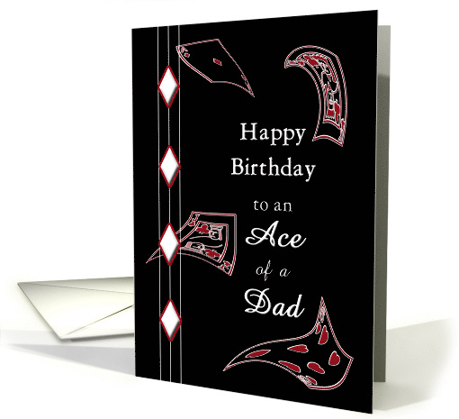 Birthday, Dad, Abstract PLaying Cards, Ace of a Dad card (460498)