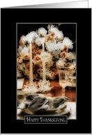 Thanksgiving, Fancy Table Setting, Elegance, Candles card