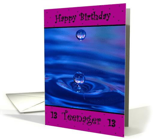13th Birthday, Making a Big Splash! card (514244)