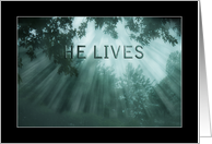 He Lives card