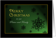 Merry Christmas Pastor card