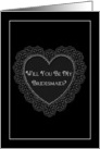 Bridesmaid (Will you be..) card