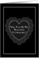 Flowergirl (Will you be..) card
