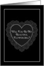 Flowergirl (Will you be..) card