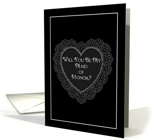 Maid of Honor (Will you be..) card (546121)