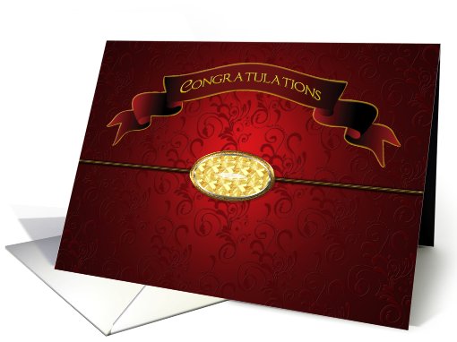 Congratulations (Formal) card (596101)