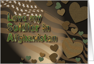 Love Soldier/Afghanistan (Patriotic) card