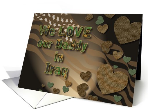 Daddy/Iraq (Patriotic) card (596809)
