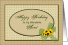 Birthday (Aunt -Sunflowers) card