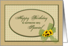 Birthday (Someone special-Sunflowers) card