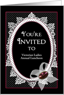 Birthday, Invitation, Victorian Flare with Lace, Personalize Event card