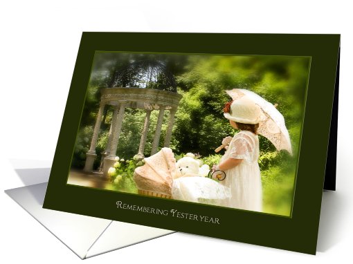 Remembering Yesteryear - Child at Gazebo card (660479)