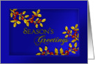 Christmas - Holly - Berries - Season’s Greeting card