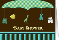 Baby Shower Invitation - Parasol for Crib card
