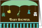 Baby Shower Invitation - Parasol for Crib card