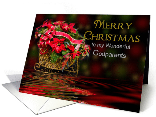 Christmas - Godparents - Reflections - Decorations card (709506)