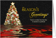 Business - Season’s Greeting - Tree - appreciation card
