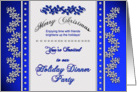 Christmas Dinner Party - -Invitation - Friends card