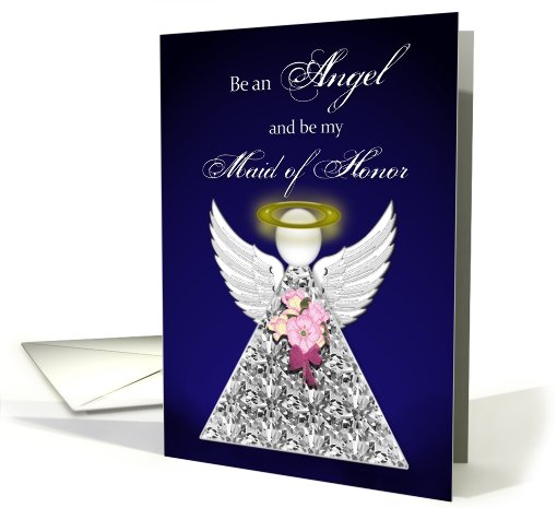 Maid of Honor - Be an Angel and be my - blue card (716918)