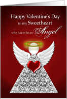 Valentine’s Day -Sweetheart - Angel - red card