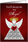 Love- Angel - daughter - - red card