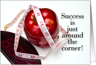Diet - Success - Apple - Measure - Scales card
