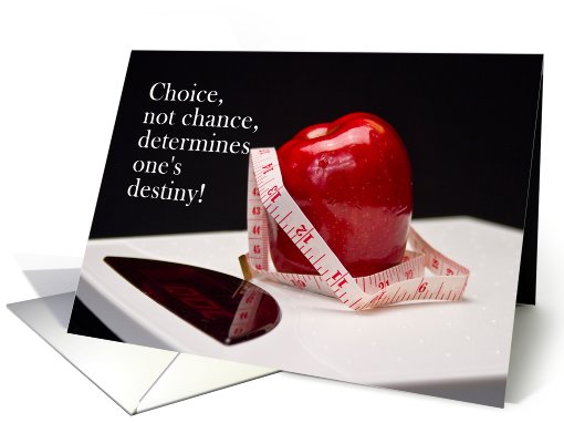 Healthy Diet - Success - Apple - Measure - Scales card (755111)