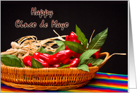 Cinco de Mayo - Hot Peppers - Bright Colors card